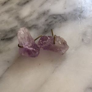 Geo Rock Stud Earrings